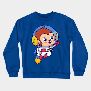 Flying Monkey Astronaut Crewneck Sweatshirt